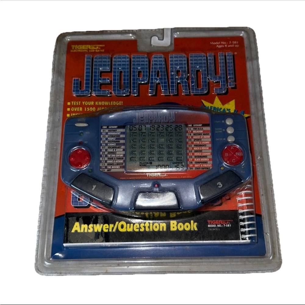 Vintage 1997 Tiger Electronics Jeopardy Handheld Electronic Game New Sealed